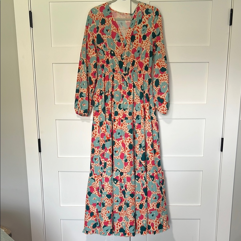 Floral Maxi Dress in Multicolor